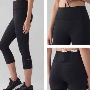 Lululemon High Waisted Crop 19in Size 4